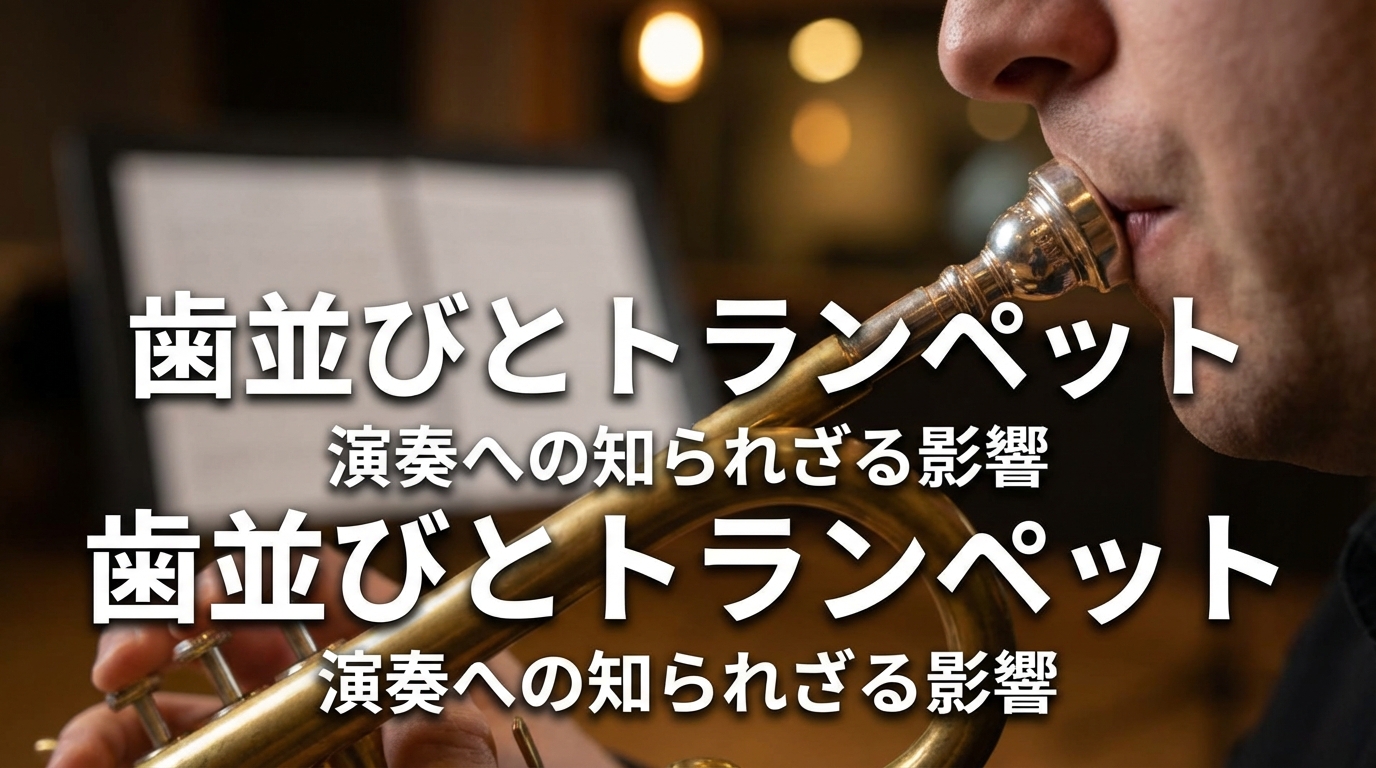 歯並びがトランペット演奏に与える影響は？