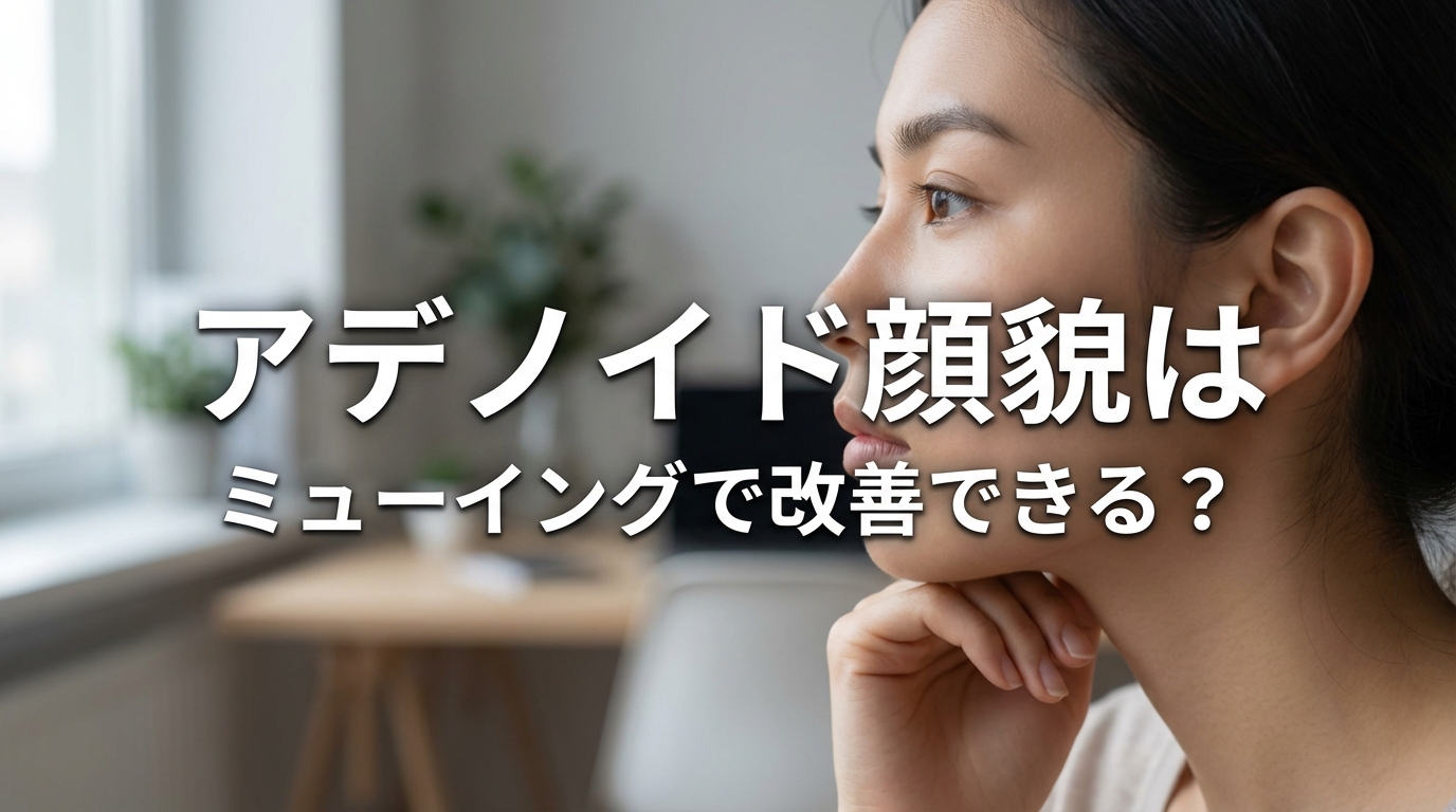 アデノイド顔貌はミューイングで改善できる？