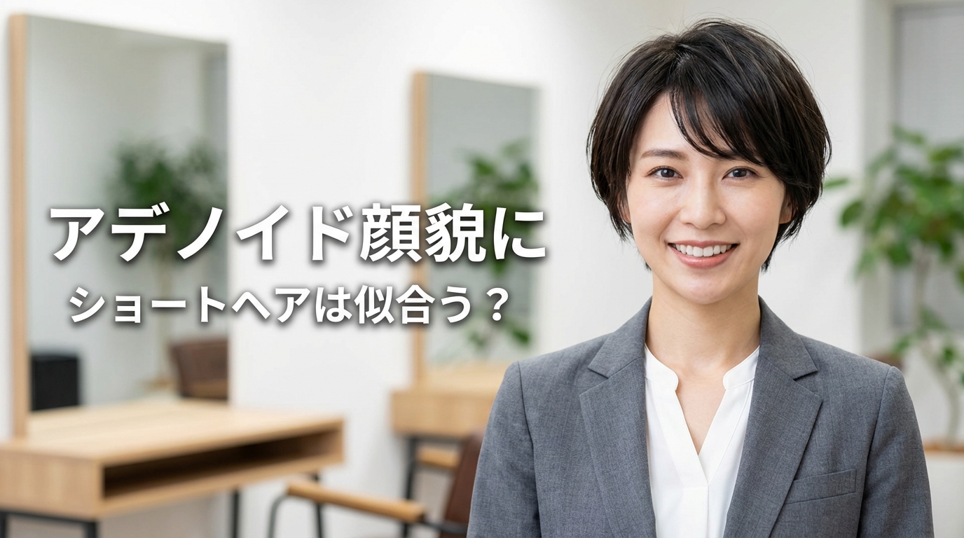 アデノイド顔貌にショートヘアは似合う？