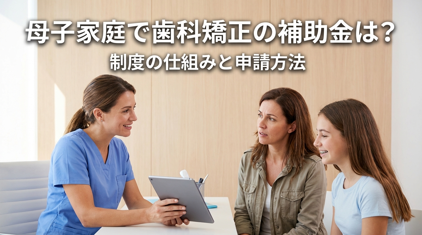 母子家庭で歯科矯正の補助金は?