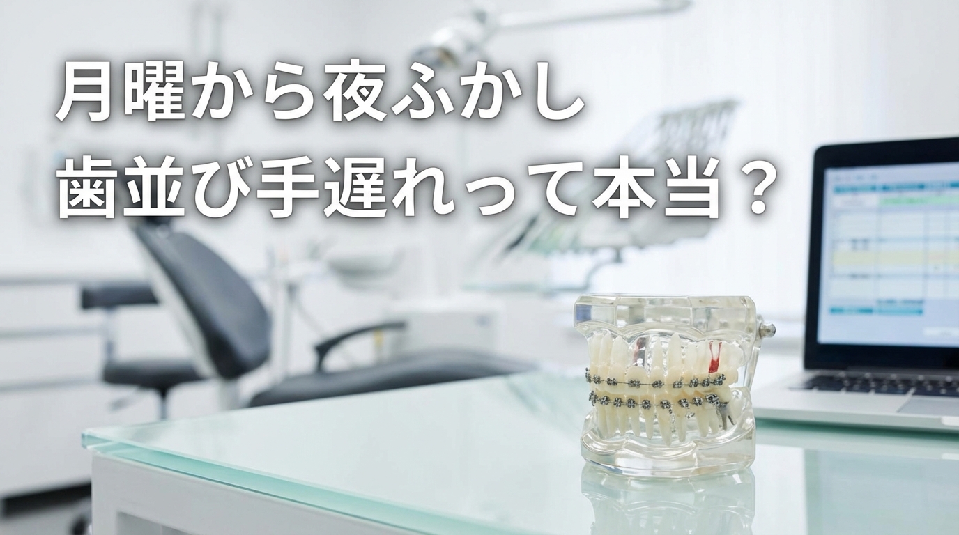 月曜から夜ふかし歯並び手遅れって本当？