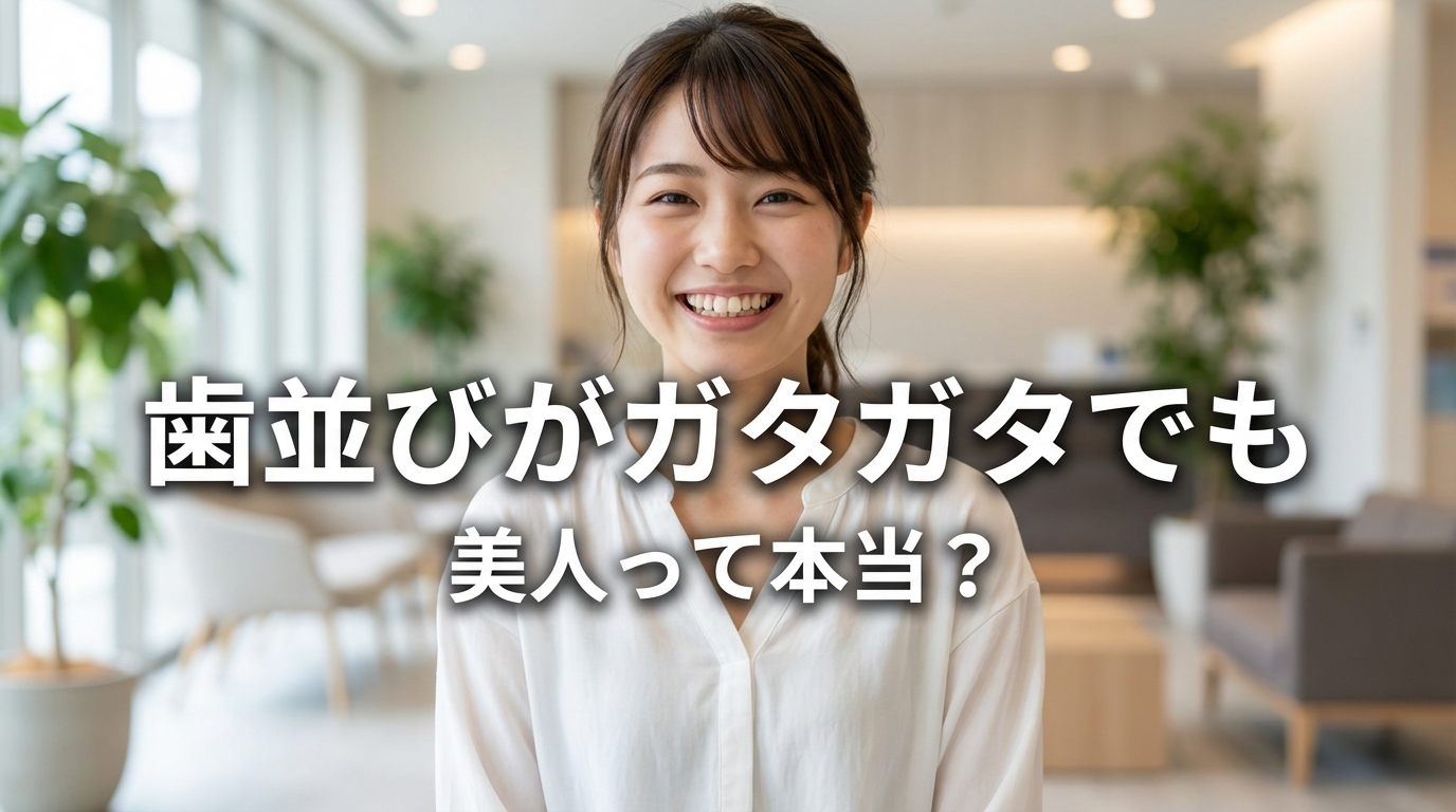 歯並びがガタガタでも美人って本当？