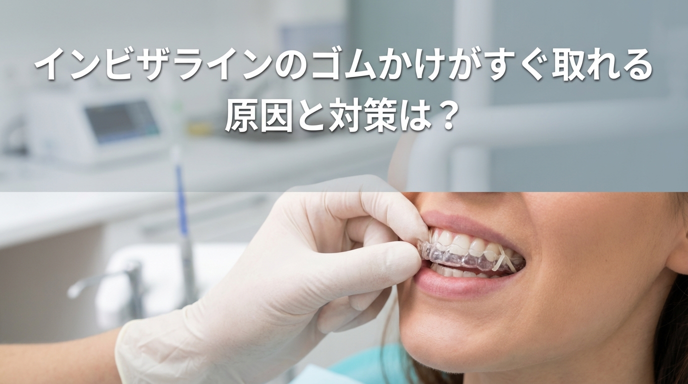 インビザラインのゴムかけがすぐ取れる原因と対策は？