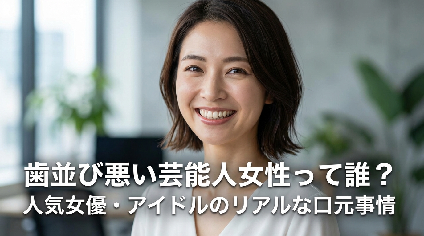 歯並び悪い芸能人女性って誰？