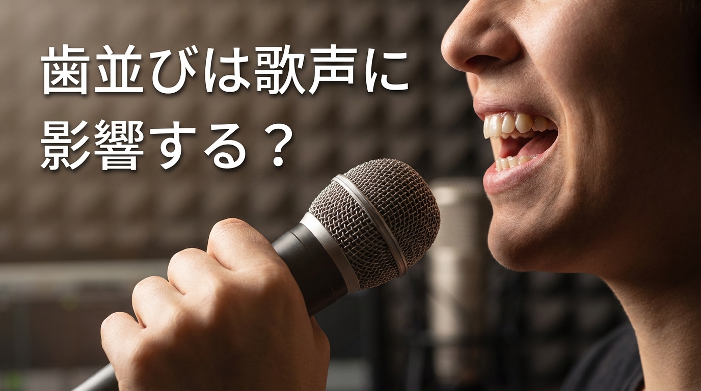 歯並びは歌声に影響する？