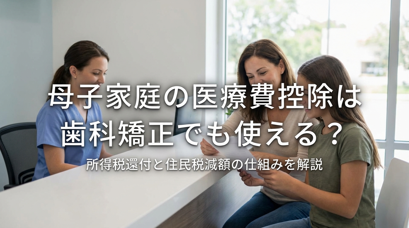 母子家庭の医療費控除は歯科矯正でも使える？