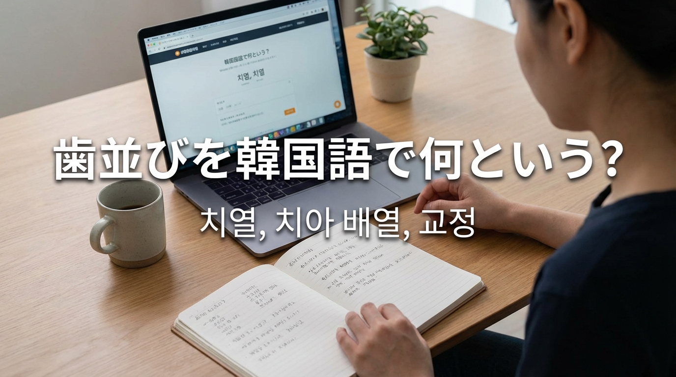 歯並びを韓国語で何という?
