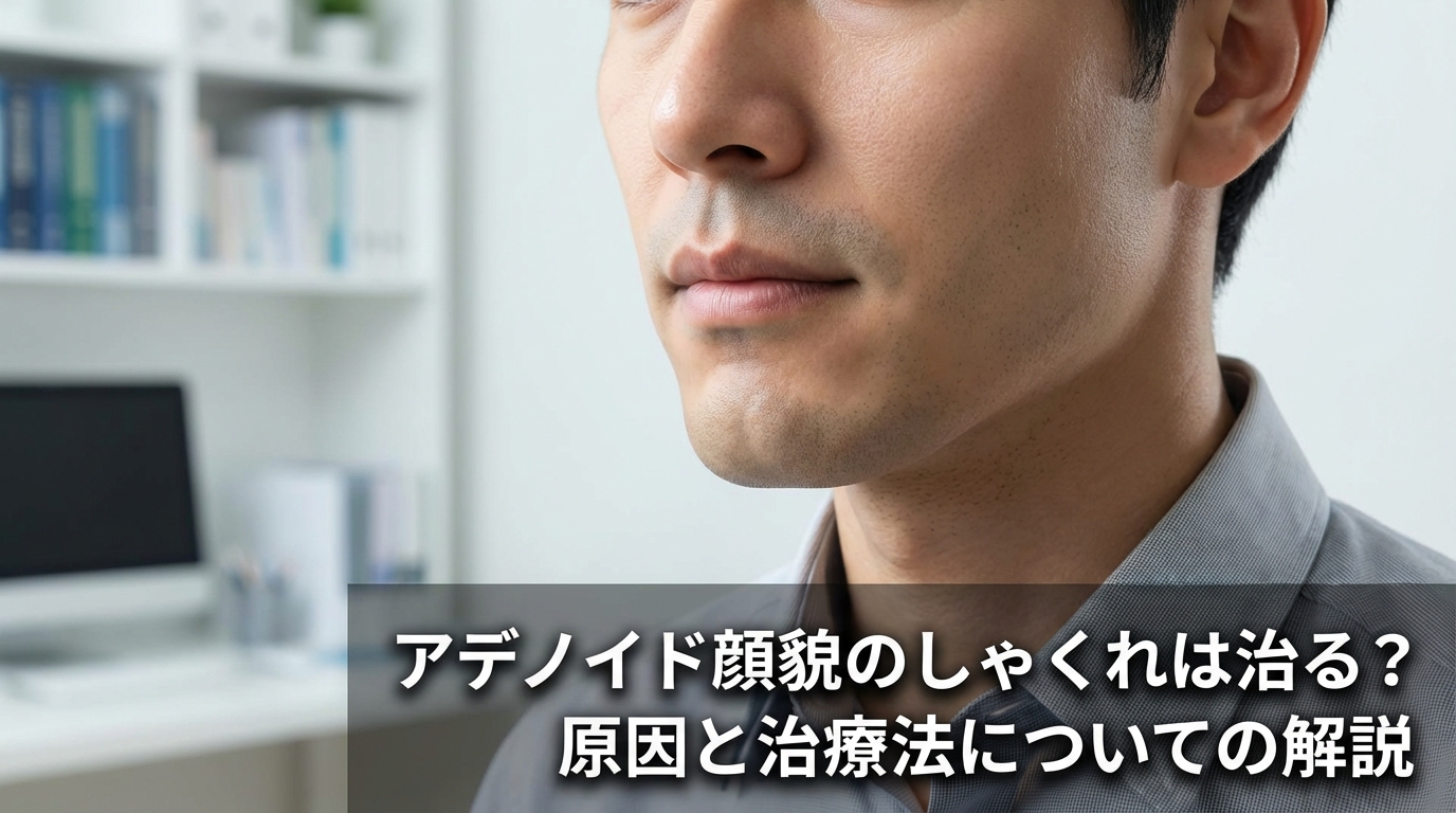 アデノイド顔貌のしゃくれは治る?