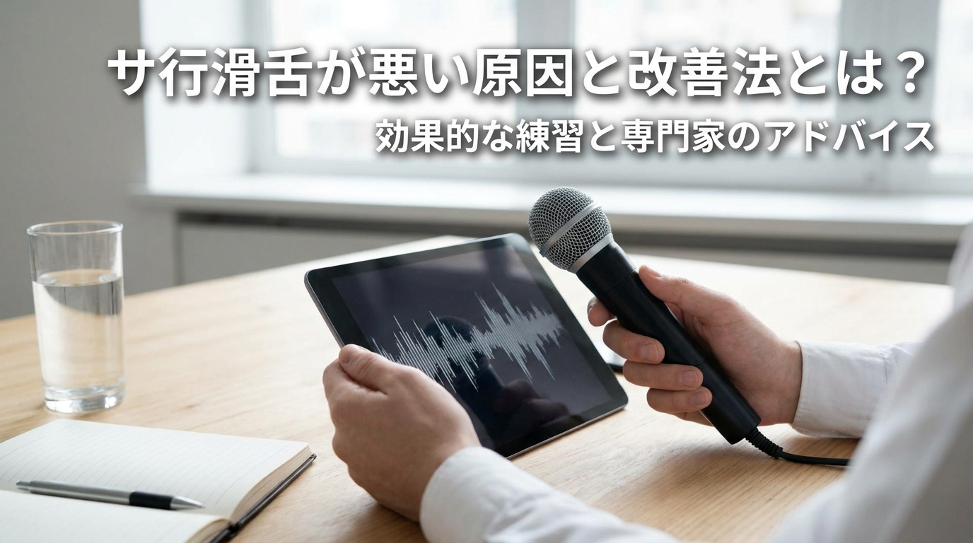 サ行滑舌が悪い原因と改善法とは？