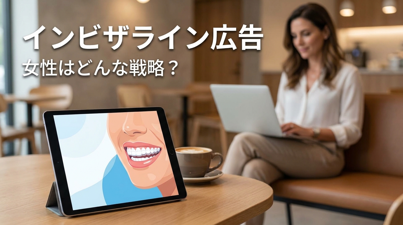 インビザライン広告女性はどんな戦略？