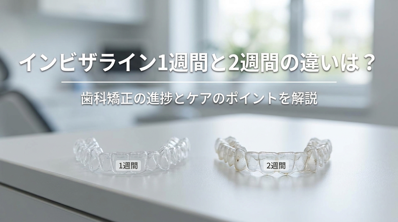インビザライン1週間と2週間の違いは？