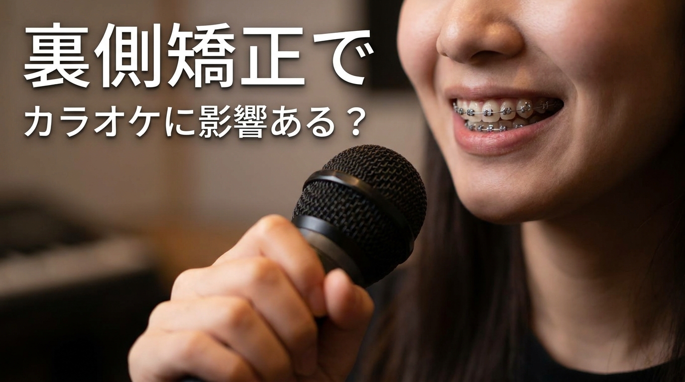 裏側矯正でカラオケに影響ある?