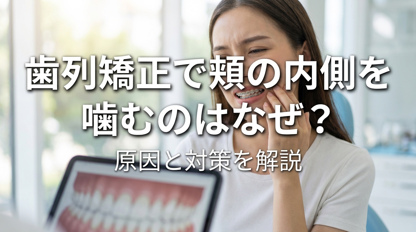 歯列矯正で頬の内側を噛むのはなぜ?