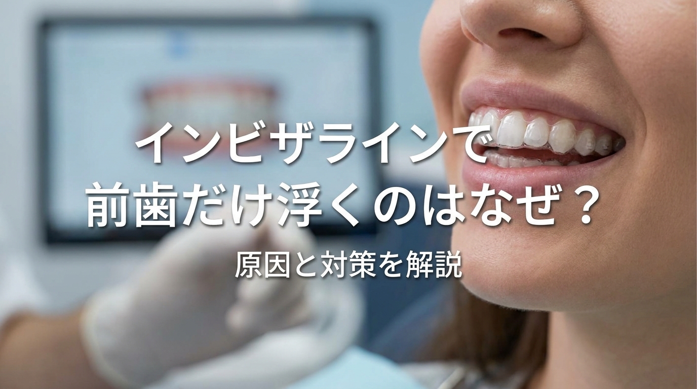インビザラインで前歯だけ浮くのはなぜ？