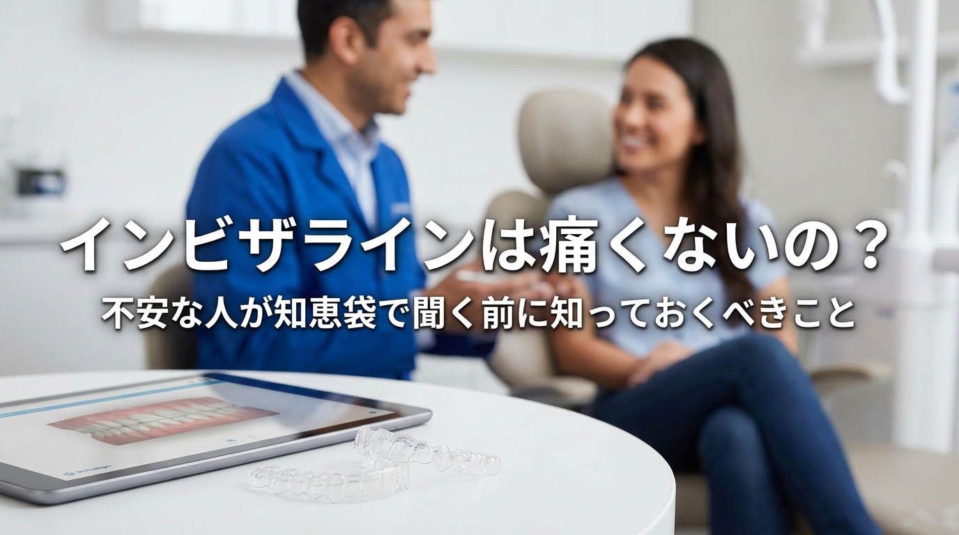 インビザラインは痛くないの？不安な人が知恵袋で聞く前に知っておくべきこと