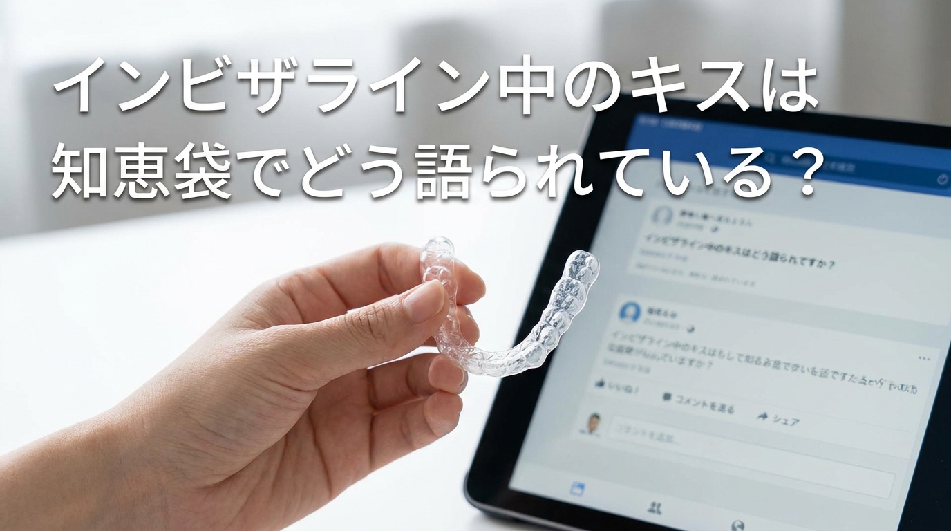 インビザライン中のキスは知恵袋でどう語られている？