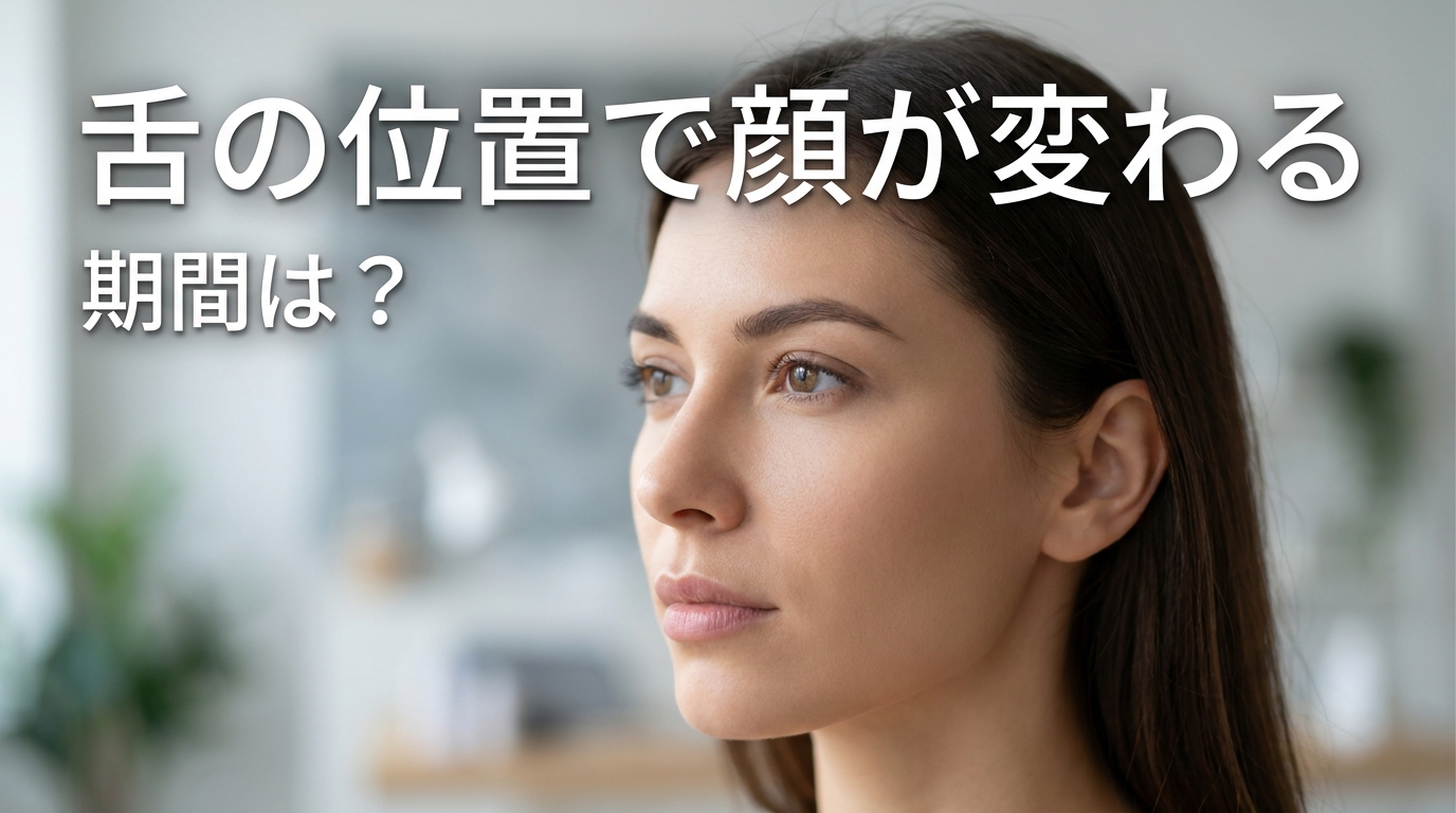 舌の位置で顔が変わる期間は？