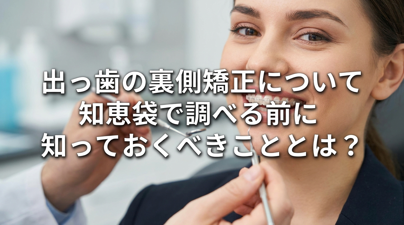 出っ歯の裏側矯正について知恵袋で調べる前に知っておくべきこととは？