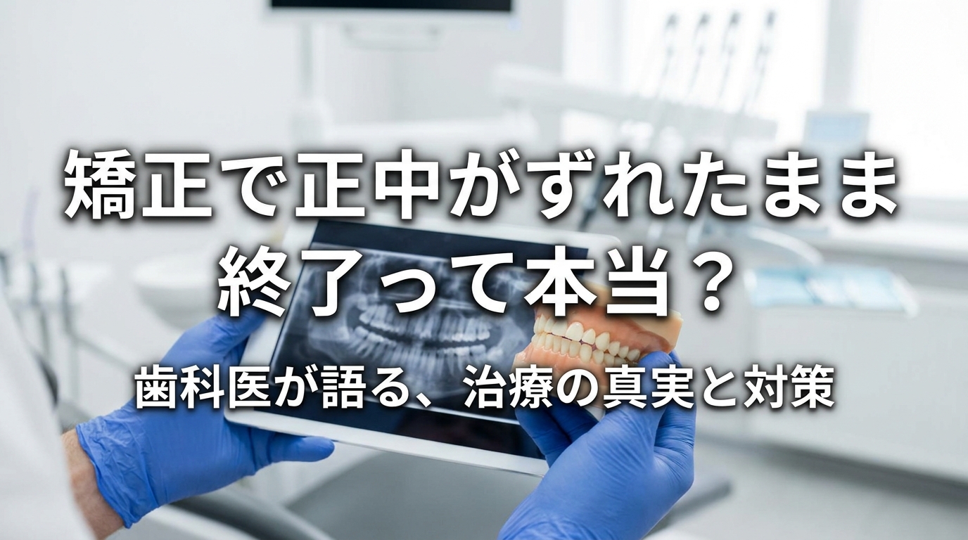 矯正で正中がずれたまま終了って本当？