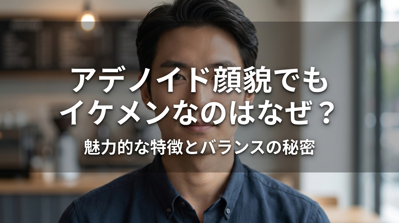 アデノイド顔貌でもイケメンなのはなぜ？