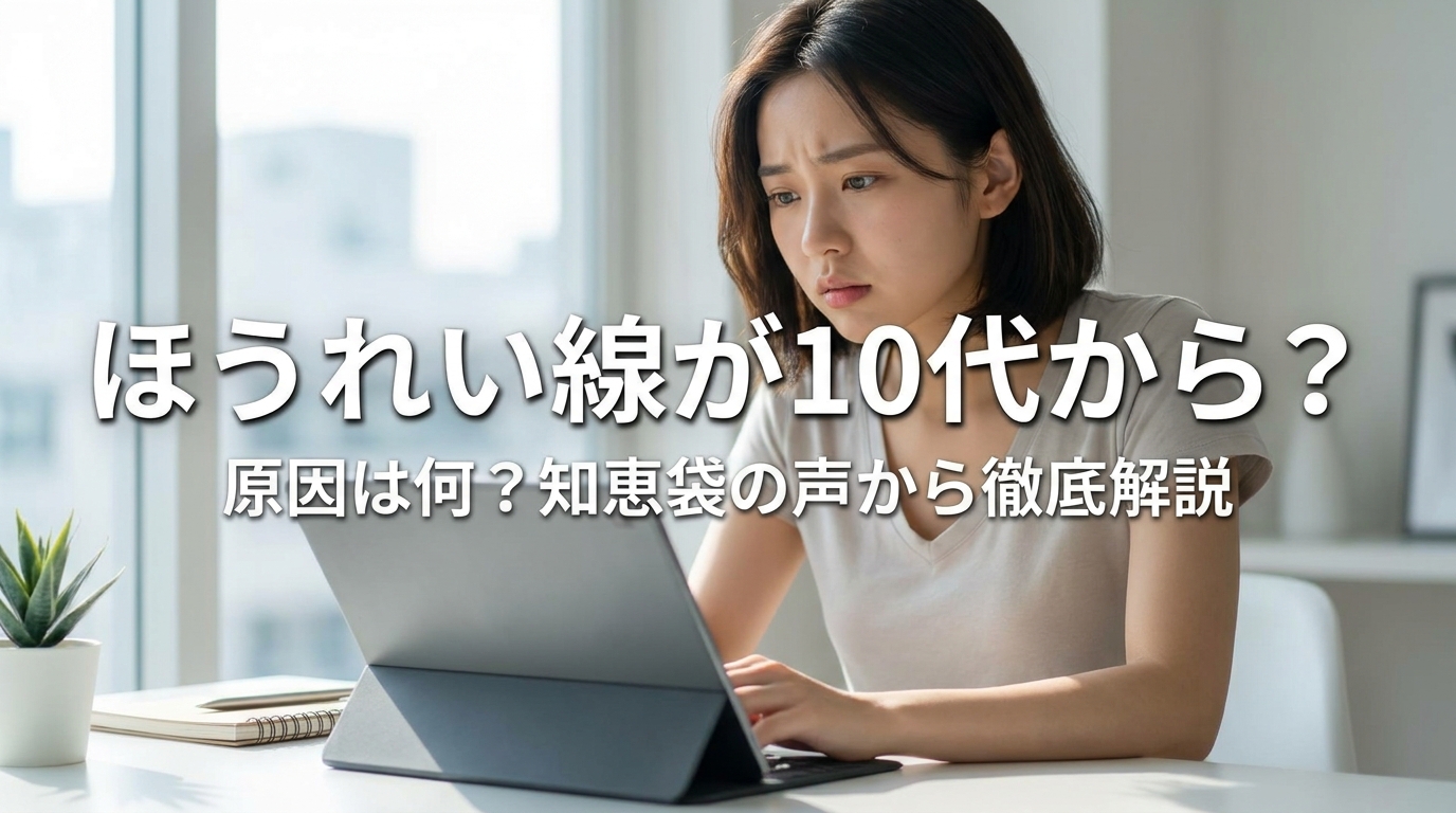 ほうれい線が10代から?原因は何?知恵袋の声から徹底解説