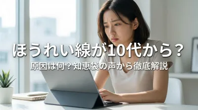 ほうれい線が10代から?原因は何?知恵袋の声から徹底解説