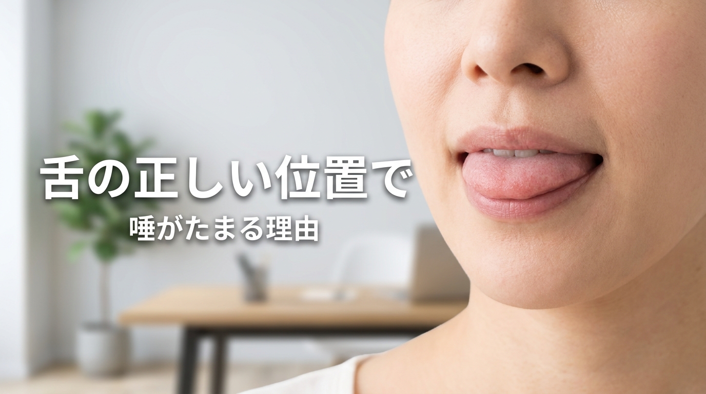 舌の正しい位置で唾がたまる理由とは?