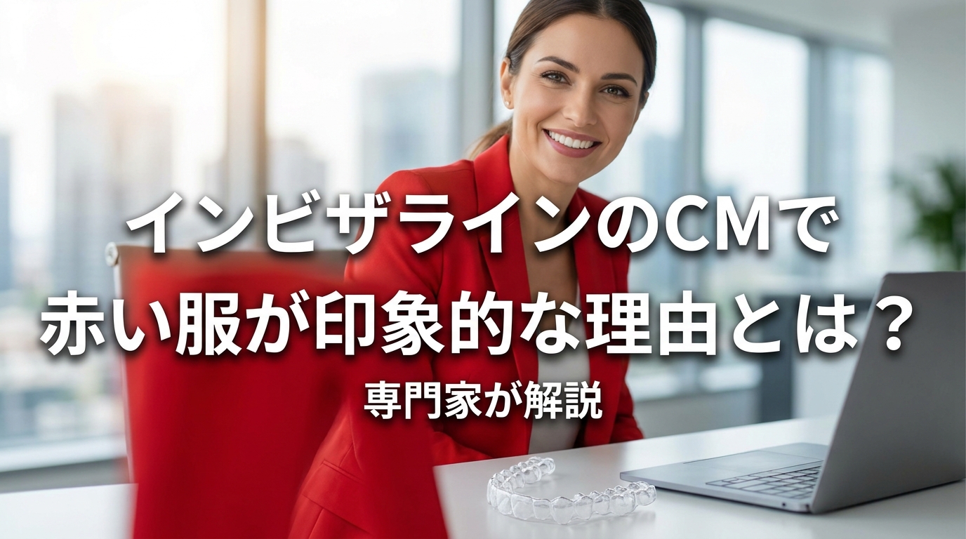 インビザラインのCMで赤い服が印象的な理由とは？