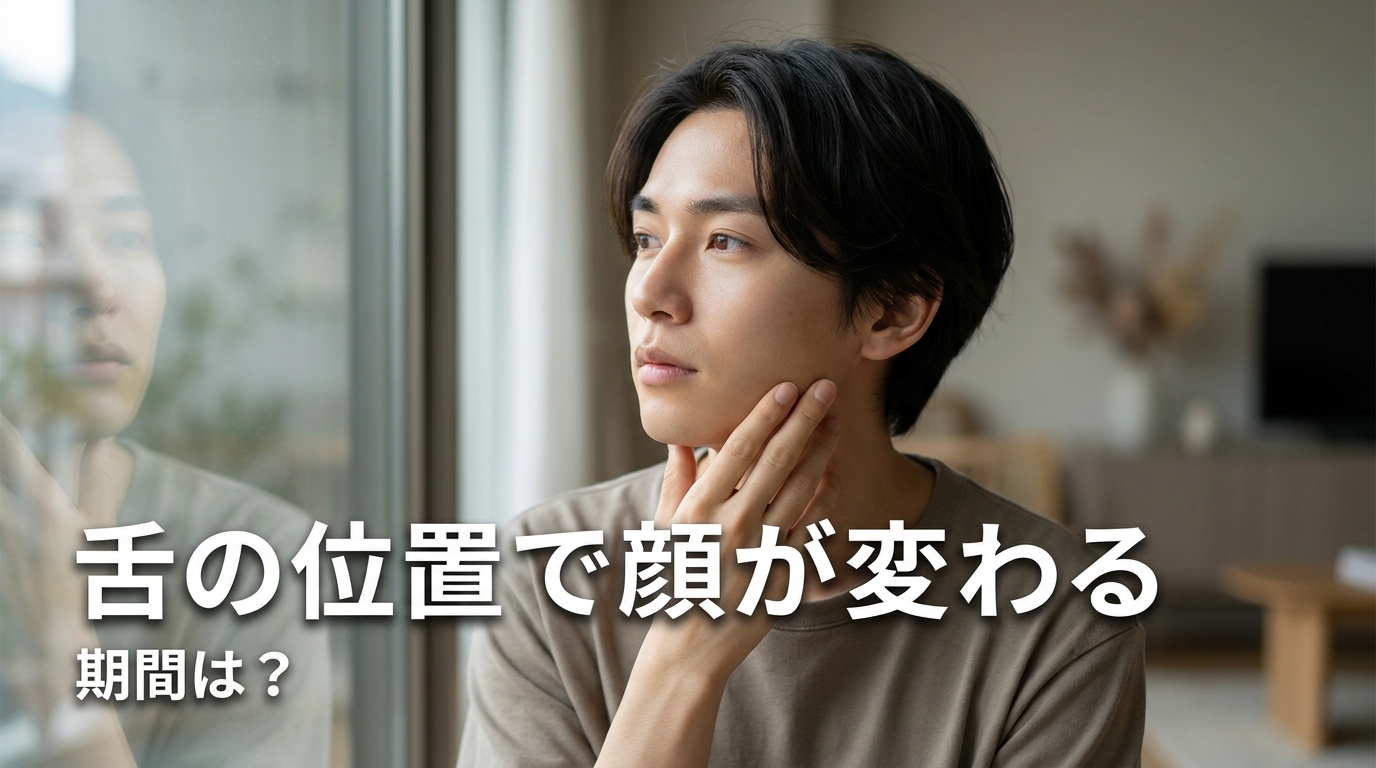 舌の位置で顔が変わる期間は？