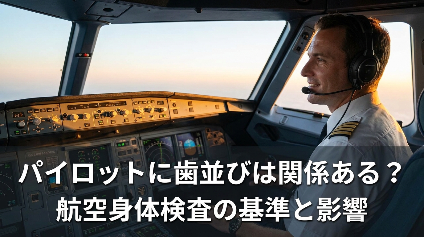 パイロットに歯並びは関係ある？