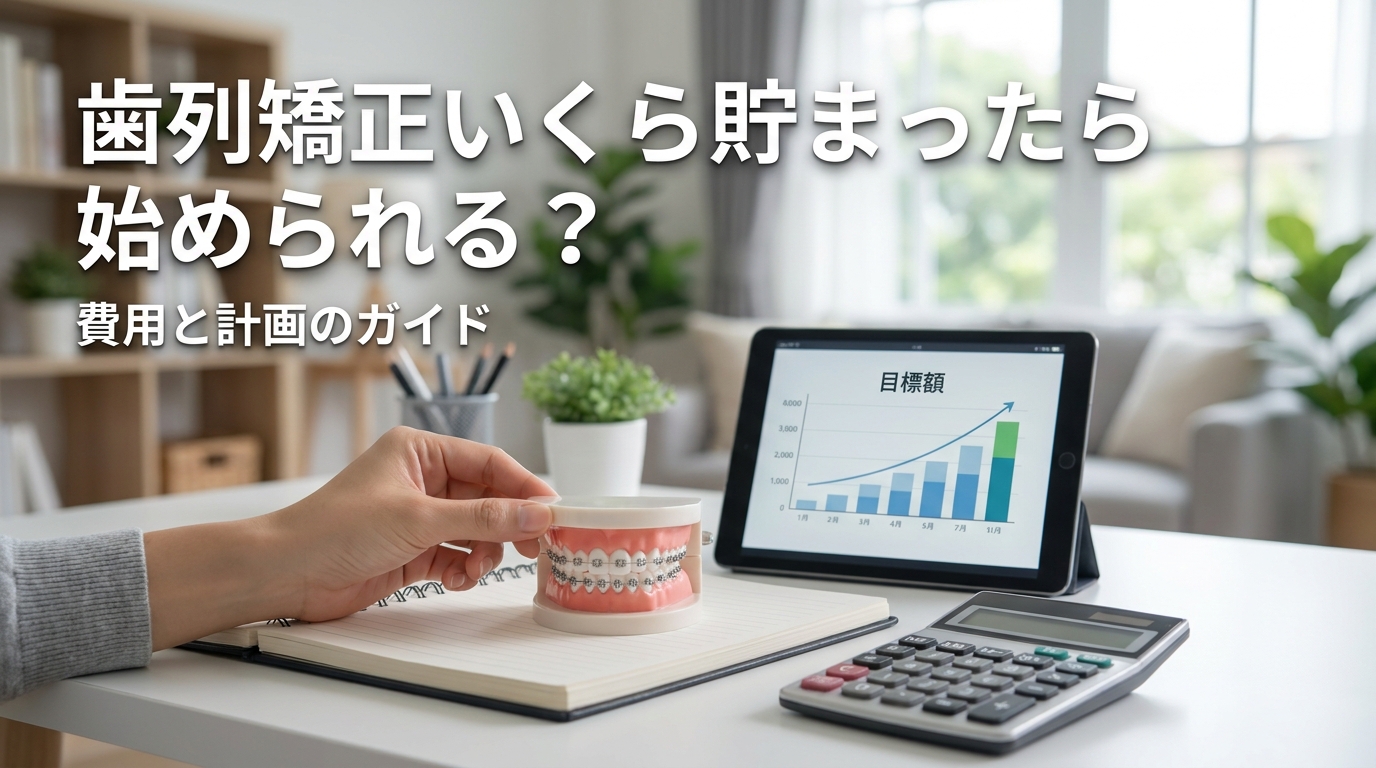歯列矯正いくら貯まったら始められる？