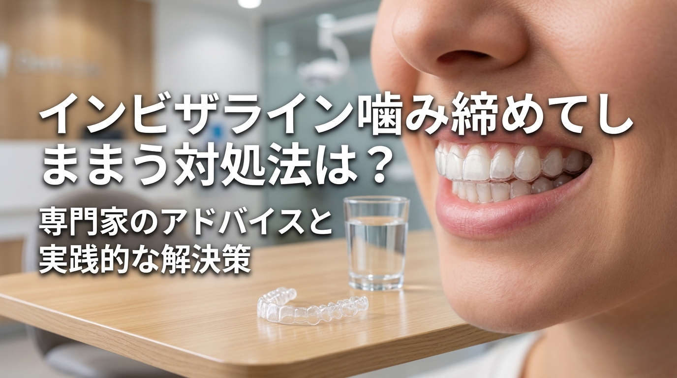 インビザライン噛み締めてしまう対処法は？
