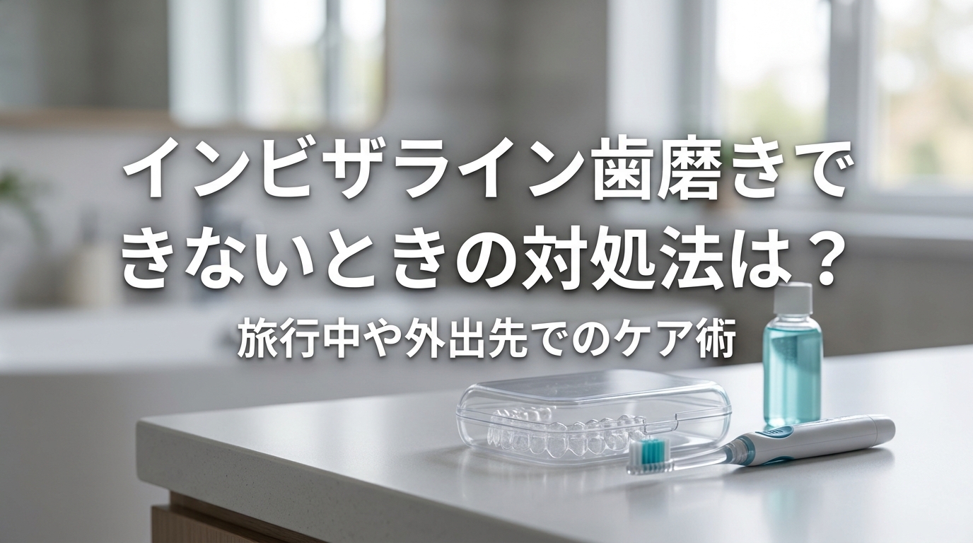 インビザライン歯磨きできないときの対処法は？