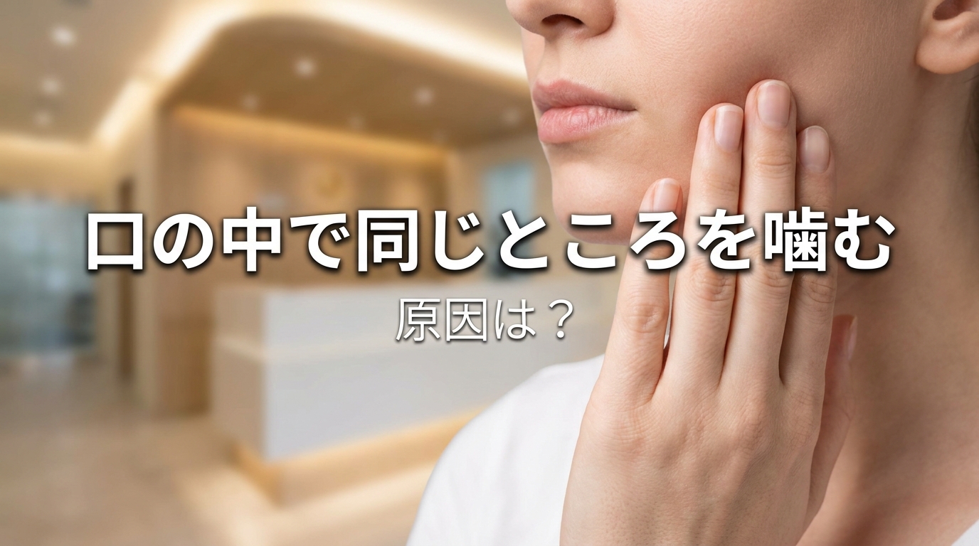 口の中で同じところを噛む原因は？