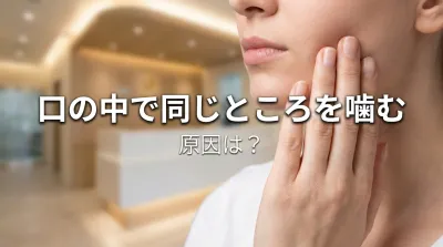 口の中で同じところを噛む原因は？
