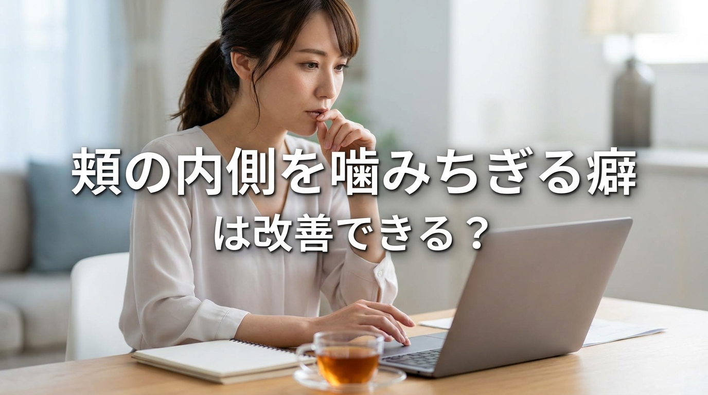 頬の内側を噛みちぎる癖は改善できる?