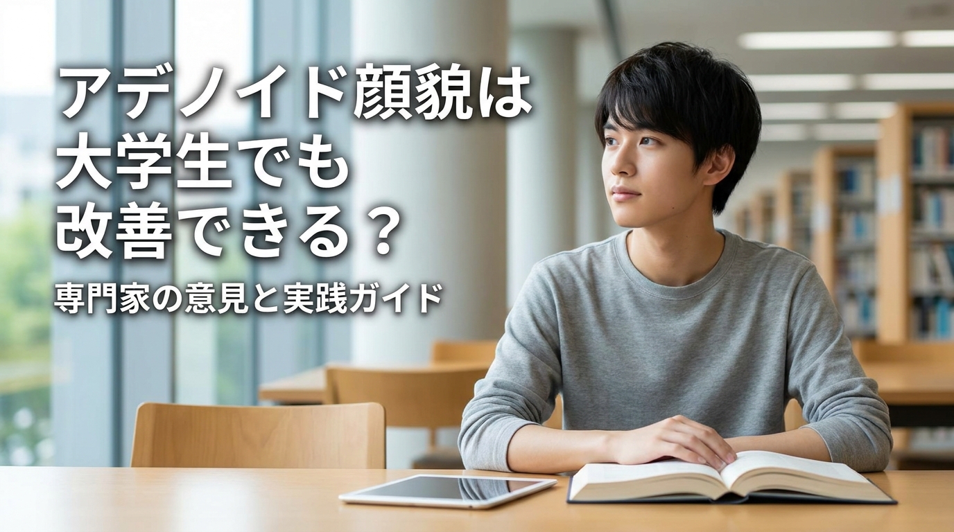 アデノイド顔貌は大学生でも改善できる？