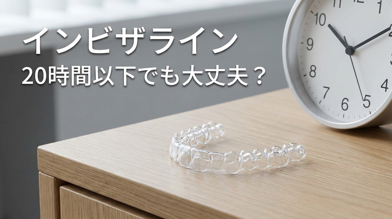 インビザライン20時間以下でも大丈夫？