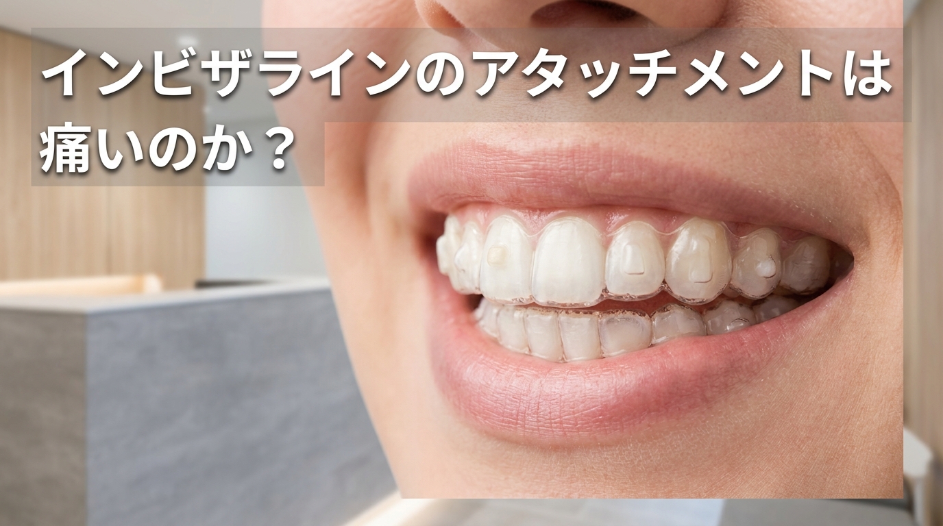 インビザラインのアタッチメントは痛いのか？