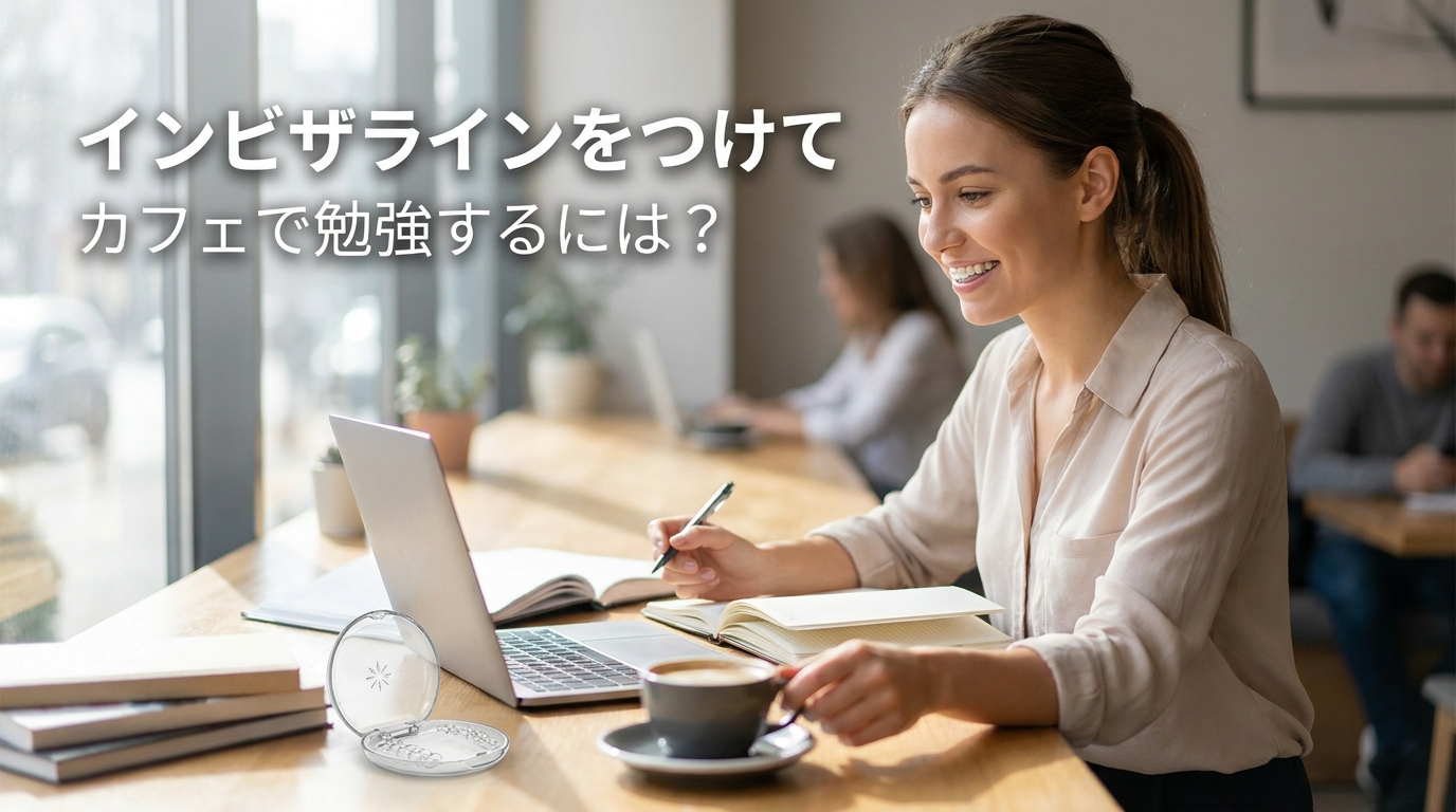 インビザラインをつけてカフェで勉強するには？