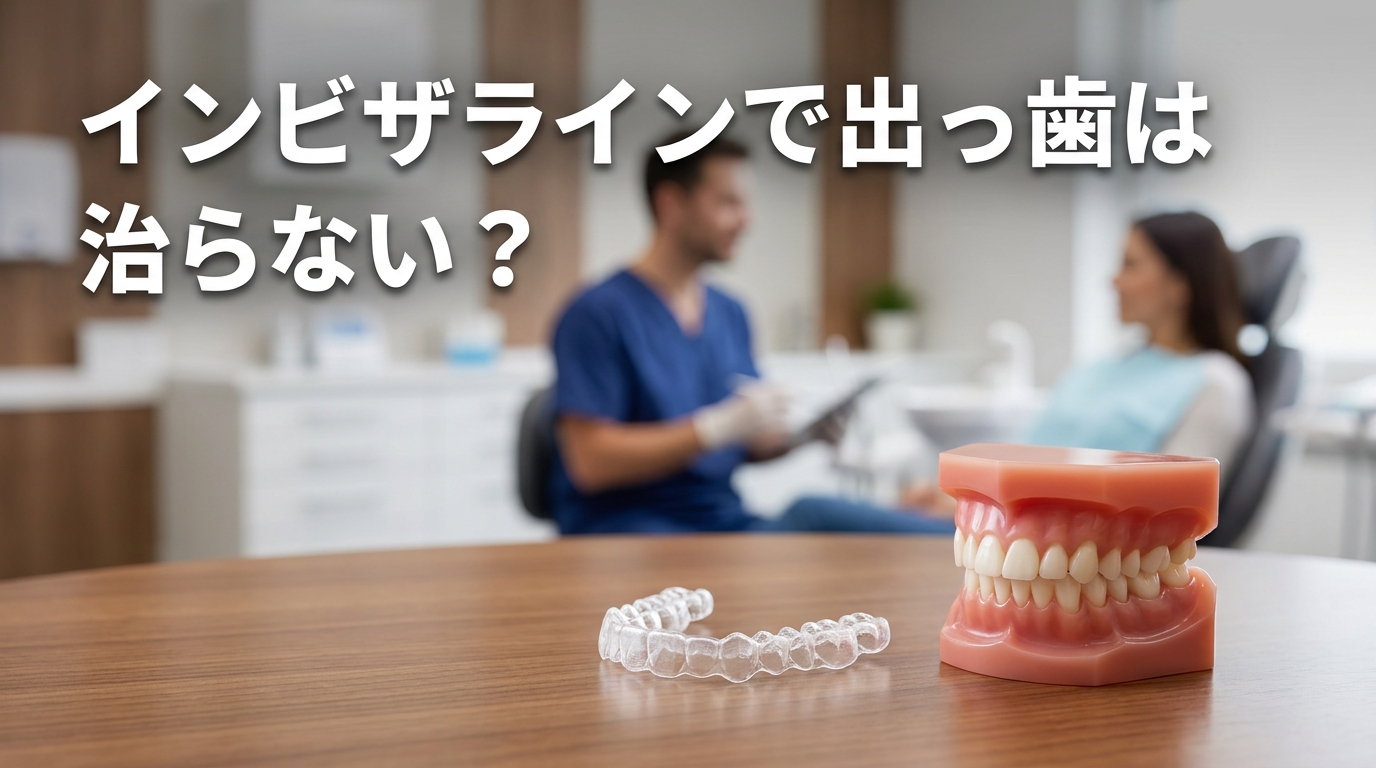 インビザラインで出っ歯は治らない?