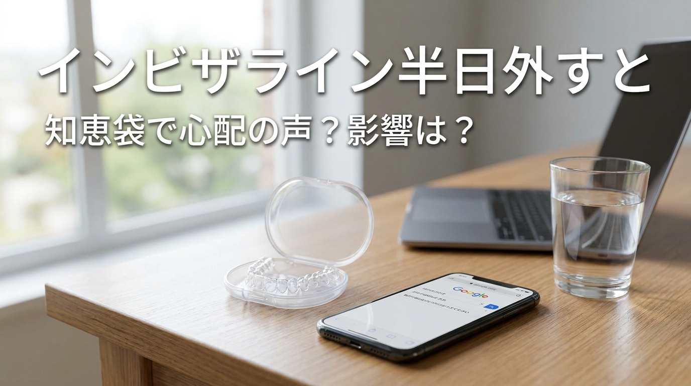 インビザライン半日外すと知恵袋で心配の声?影響は?