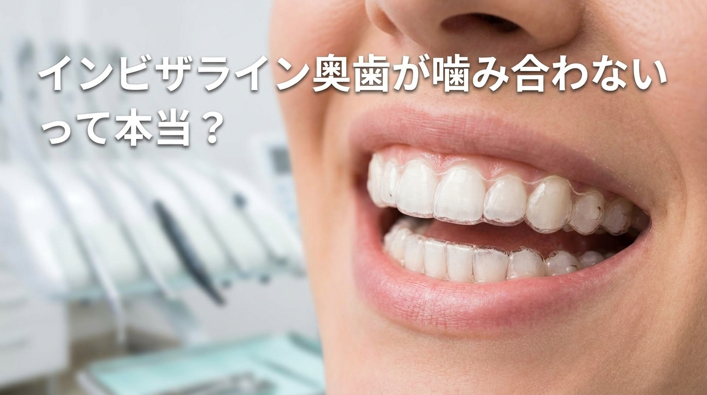 インビザライン奥歯が噛み合わないって本当？