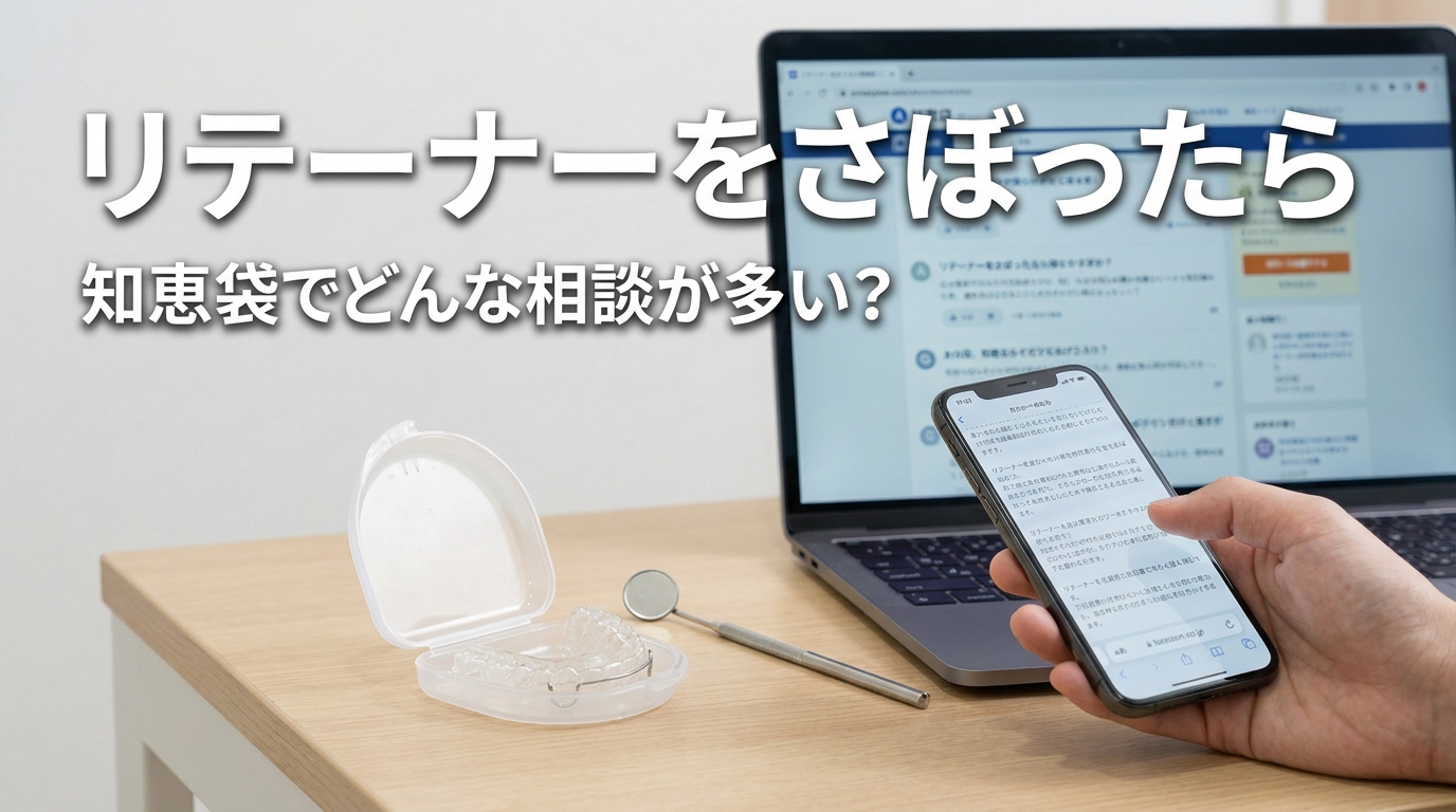 リテーナーをさぼったら知恵袋でどんな相談が多い？