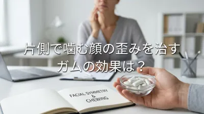 片側で噛む顔の歪みを治すガムの効果は？