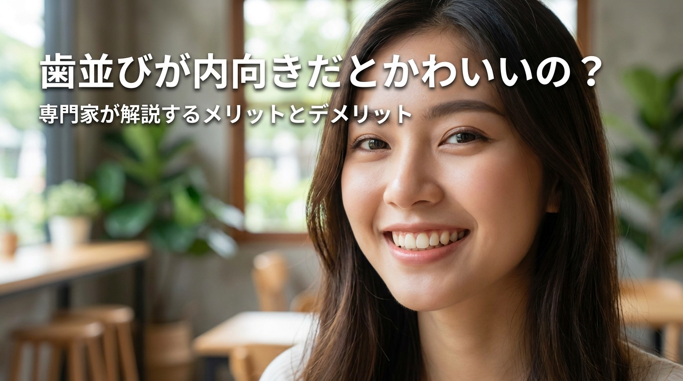 歯並びが内向きだとかわいいの？