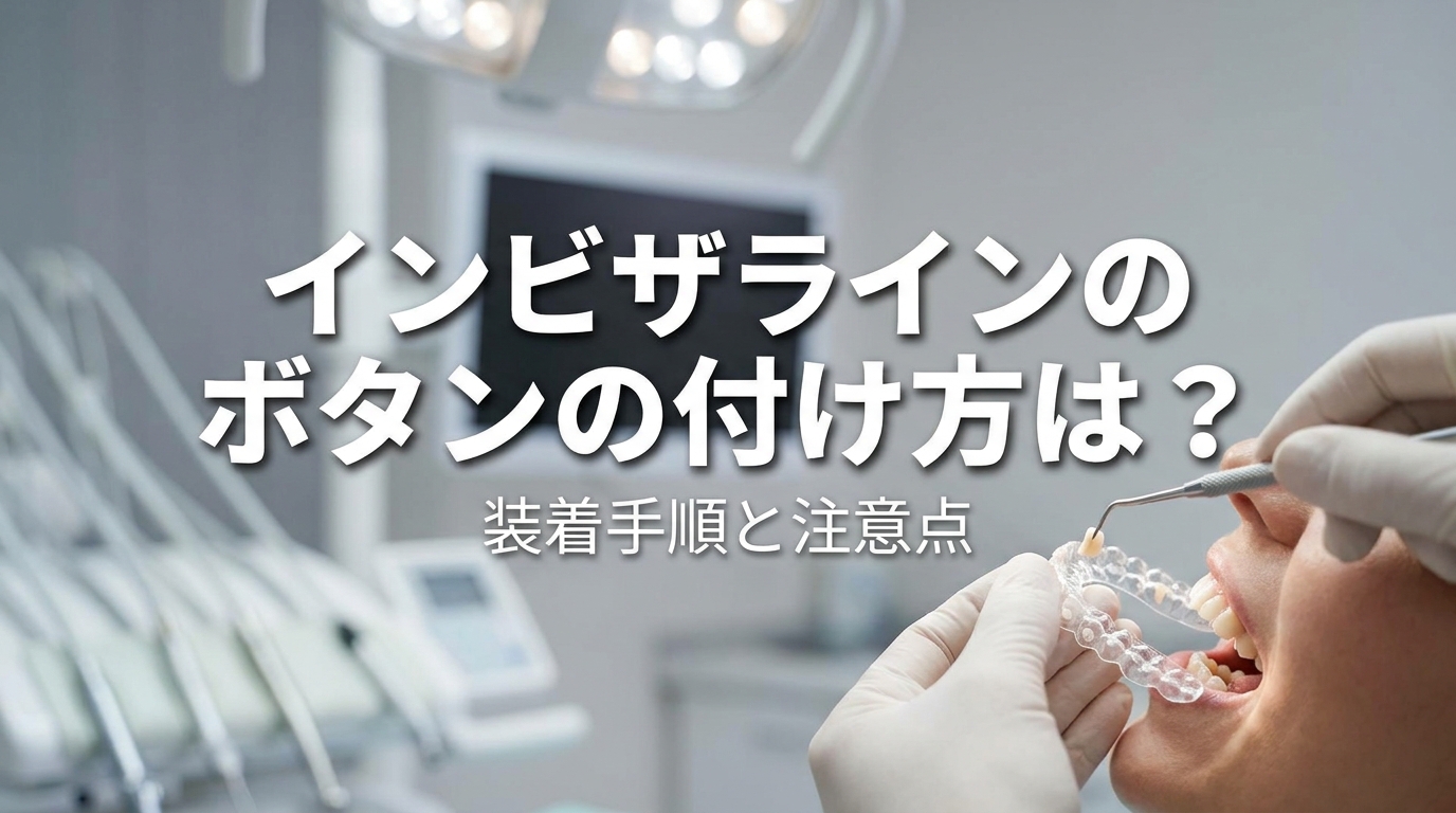 インビザラインのボタンの付け方は？