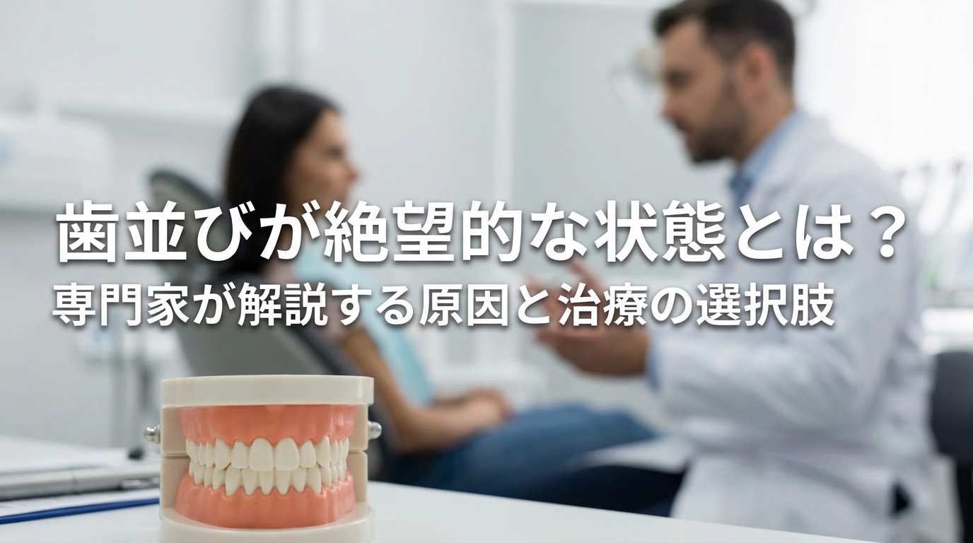 歯並びが絶望的な状態とは？