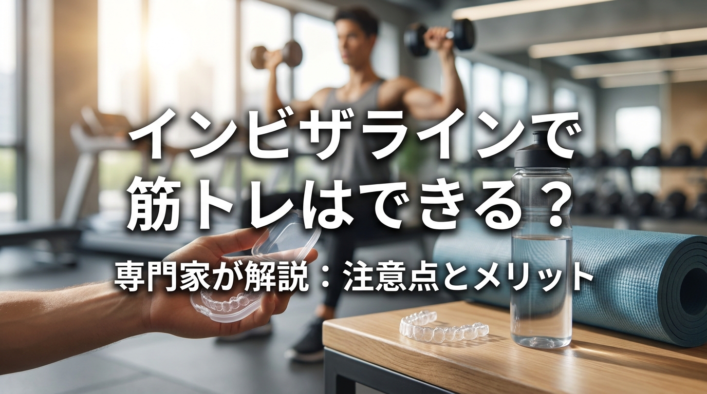 インビザラインで筋トレはできる?