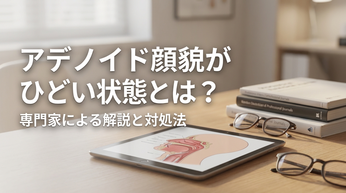 アデノイド顔貌がひどい状態とは？